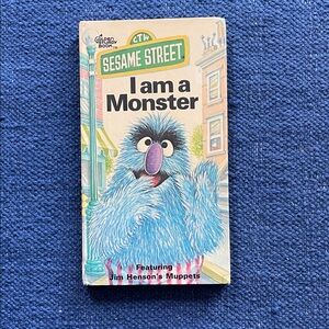 Sesame Street Blue and White 'I am a Monster' Book
